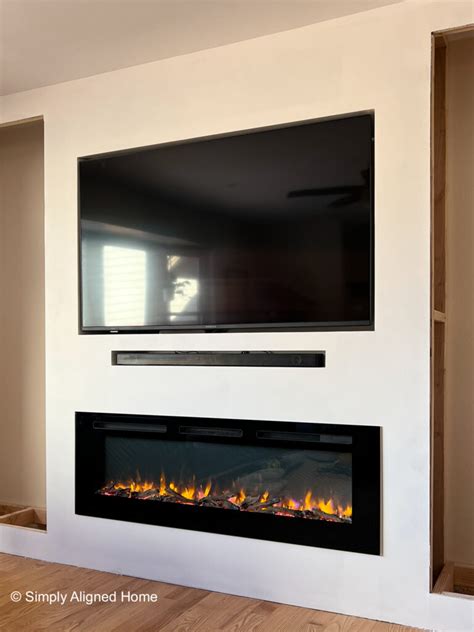 can you put an electric fireplace in the plasterboard box|diy electric fireplace installation.